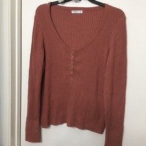 (NEW) Arizona Jean Co. - Mauve Button Down Long Sleeve Top - Size XXXL